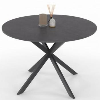 Table Ronde Gravier Gris 110 cm