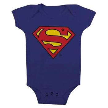 Superman Baby Langarmbody (navy)