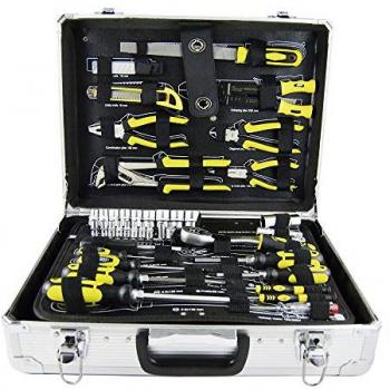 JBM 108 Pièces Boîte à Outils Aluminium 1/2'' Douilles Zinguées