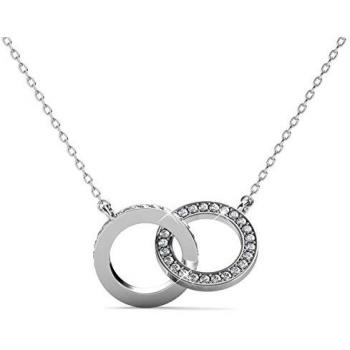 MYC Paris Zwei‑Ring‑Halsband – Weißsilber & Kristall, Einheitsgröße