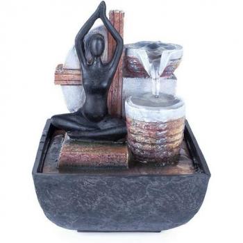 Pajoma® Brunnen Frau im Yoga-Stil, 18,5 cm
