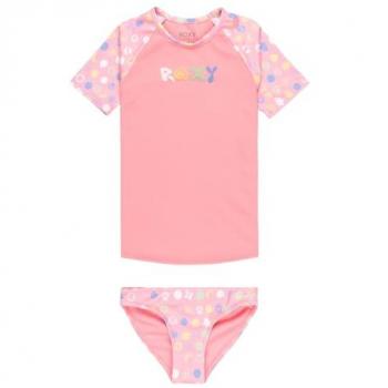 Roxy Kids UV Shorts Set: Camiseta Lycra con Diseño Punto