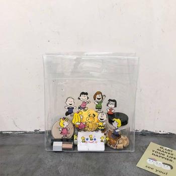 Transparent Cartoon PVC Reusable Beach Tote Bag