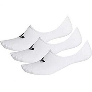 Calcetines Adidas, Bajo Corte, 3 Piezas, Unisex Adulto, Blanco, XS