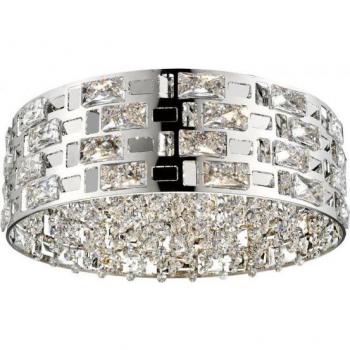 Plafoniera Impex Lola 6 Luci in Acciaio Inox