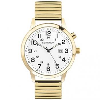 Sekonda White Dial Gold Expandable Watch