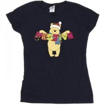 Katoen T-Shirt met Winnie de Poeh – Dames – Feestelijke Ontwerp – Gemaakt in NL