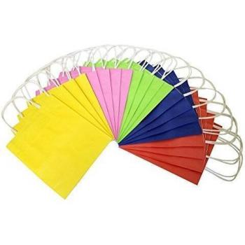 Paquet de 20 Sacs en Papier Noir Taille M