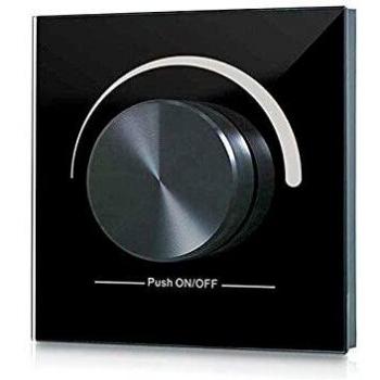 Mando a distancia LB2836 monocolor RF, Ruleta pared, negro