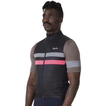 Rapha Brevet Thermo-Gurtjacke Herren S Grau