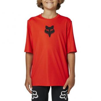 Fox Ranger kid s short sleeve jersey, rosso, taglia L