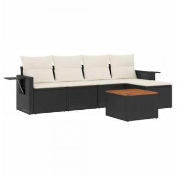 Conjunto de Sofás para Patio en Color Obsidiana