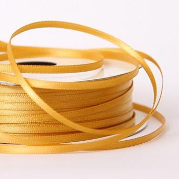 3mm x 25m Gold Double-Sided Satin Gift Wrap Ribbon