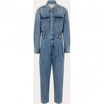 AGOLDE Modèle Silka Combinaison Bleue en Denim