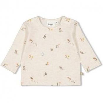 Feetje Langarmshirt Cool Family Beige Melange