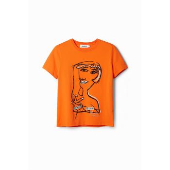 Desigual T-Shirt Arancione XS