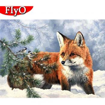 Pittura a Diamante Volpe 5D