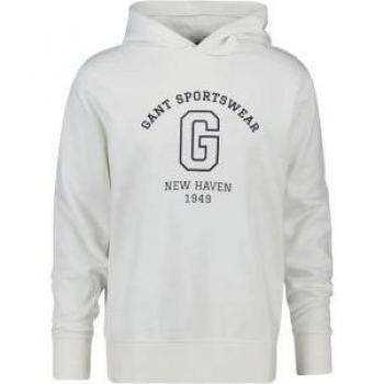 Felpa Gant con Cappuccio Graphic 2067033 Eggshell Medio