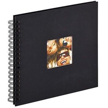 WALTHER ALBUM FOTOS ESPIRAL FUN 40 H NEGRAS 26X25CM NEGRO