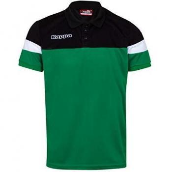 Kappa Herren Polo-Shirt Sprung XXXL Grün/Schwarz/Weiß