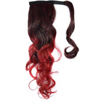 Jeedou-Cola de Caballo Sintético 45cm con Color Desordenado