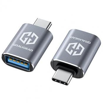 Adaptateur double Graugear, 10 Gb/s USB Type‑A vers Type‑C (m)