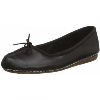 Clarks Freckle Ice, Ballerines Femme, Cuir Noir, 36 EU
