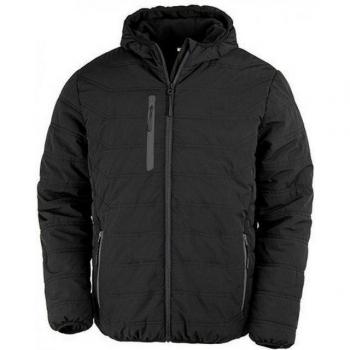 Result Authentic Recycled Black Compass Padded Jacket 3XL