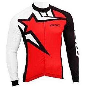 XL Men’s Long Sleeve Red and Black All‑Season Top