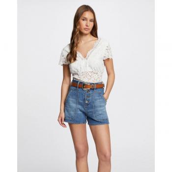 Morgan 241‑DANSA Herren Bluse – Écru SlimFit