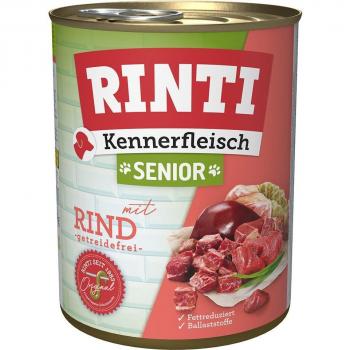 RINTI Kennerfleisch Senior (Premium) – 6 × 800 g Rindkonserve