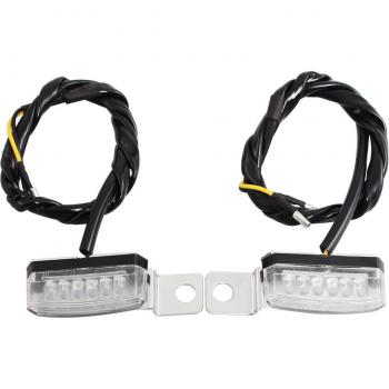 Luz de Giro LED Mini Delantera y Trasera para Harley Bobber, Honda, Yamaha, Café Racer, Scooter y ATV Motocross