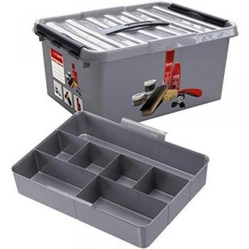 Coffre multi‑usage, 15 L, boîte spéciale cirage chaussures