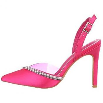 Ital-Design Damen High Heel Abendschuhe in Pink