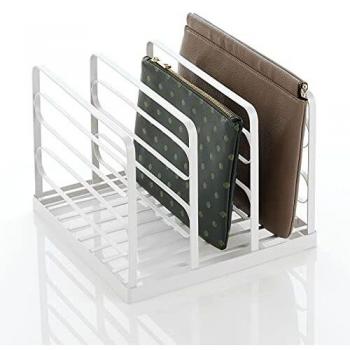 MDesign Purse Storage Tray, Matte White
