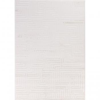Tapis Design Géométrique 3D Crème 280x370