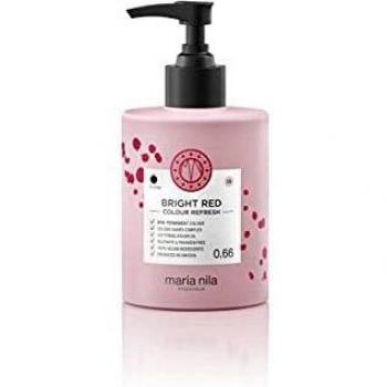 Maria Nila Colour Refresh Bright Red Sanfte nährende Maske ohne permanente Farbpigmente hält 4 bis 10 Haarwäschen im Haar 0.66 300 ml