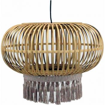 Lámpara de Techo DKD Home Decor Marrón 50 W Flecos Urbanos 220 V 44 x 44 x 32 cm