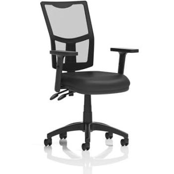 Dynamic Eclipse Plus II Medium Mesh Back Chair with Soft Bonded Leather Seat