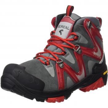 Boreal Aspen Explorer Boots, Grey‑Red Combo, EU 38 – Children’s Size
