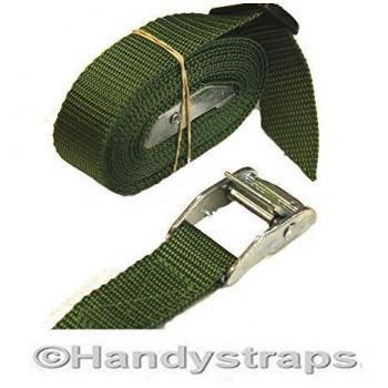 X 25mm 2.5m Webbing Straps for Luggage and Canoe