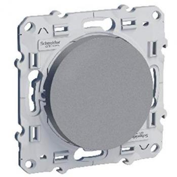 Bouton poussoir 10A Aluminium à vis