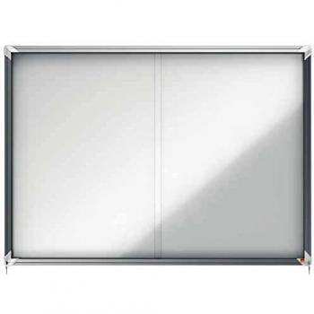 Nobo Vitrina Interior para 18 Hojas A4 con Superficie Magnética y Puerta Deslizante