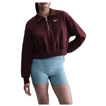 Fleece 1/4 de Cremallera Nike Rojo Mujer S