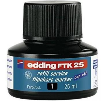 Inchiostro Edding FTK25, refill, 25 ml, nero