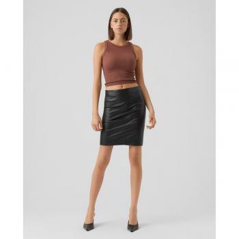 Jupe simili Vero Moda taille haute