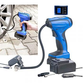 ALP‑120 Compresseur d’air portable (12 V/230 V) avec affichage LCD et manomètre