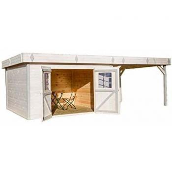 Habrita 29,04 m²: Refugio y Terraza de Madera Natural