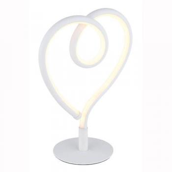 Wohnzimmerlampe Tischleuchte Herzform LED H 23,5 cm