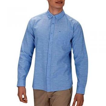 Hurley Camisa M One and Only LS, Hombre, Azul